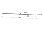 GEWA Round file CORRADI - liutnininko įrankis smuikui, Blade 00 / blade length 80mm - Image 2