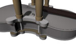 GEWA Glue clamp Set - liutnininko įrankis smuikui, Violin - Image 2