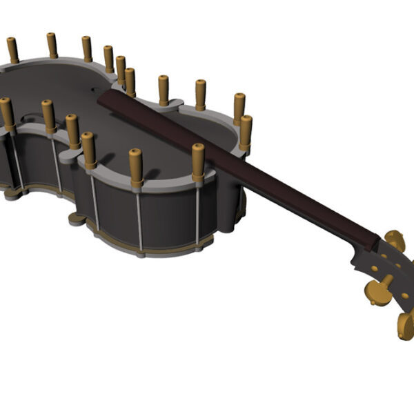 GEWA Glue clamp Set - liutnininko įrankis violončelei, Cello