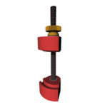 GEWA Repair screw - liutnininko įrankis smuikui, Violin red