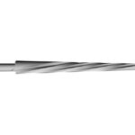 GEWA Peg reamer Left-wound - liutnininko įrankis smuikui, Spiral-shaped [GT460040]
