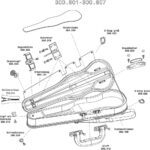 GEWA Liuteria Concerto - formuotas smuiko dėklas, Carabiner 40 mm