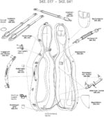 GEWA Air - violončelės dėklas, String pocket - Image 2