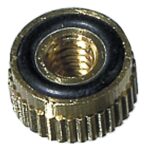 Kun Shoulder Knurled screw - pečių atrama smuikui, Brass head