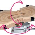 GEWA Wooden work base - liutnininko įrankis violončelei, For Violin and Cello
