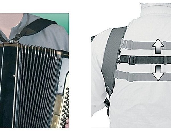 Neotech Deluxe Accordion Harness - akordeono dirželiai, ilgis 83,8–147,3 cm