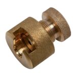 GEWA End button remover Yellow brass - liutnininko įrankis smuikui