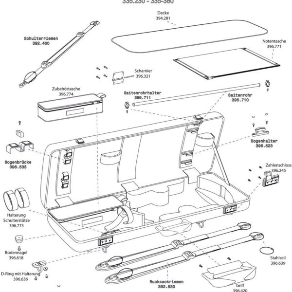 GEWA Air 2.8 - alto dėklas, Accessory pocket