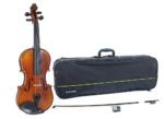 GEWA Maestro 1 - smuikas 1/4 (paruoštas groti, stačiakampis dėklas, anglies pluošto smičius) - Image 2