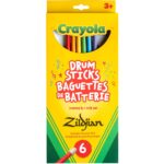 Vaikiškų būgnų lazdelių rinkinys Zildjian Crayola Kids ZKIDS - Image 6