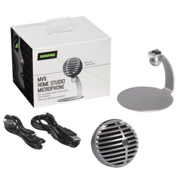 USB mikrofonas Shure MV5-DIG, pilkas