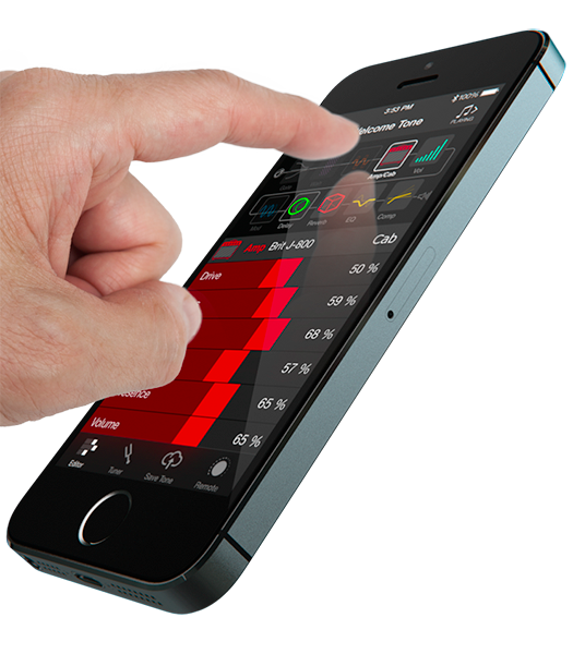 remote app for Line 6 FX100 guitar effects pedal for iOS and Android