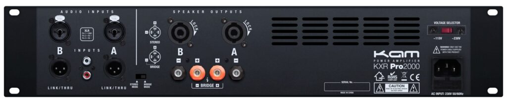 KXR PRO2000 AMPLIFIER