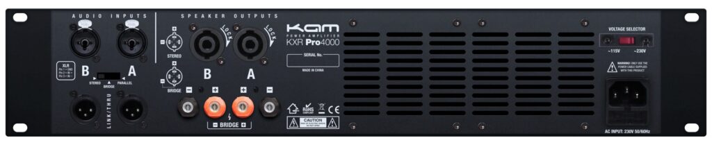 KXR PRO4000 AMPLIFIER