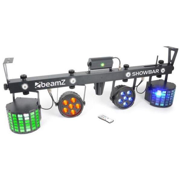 BeamZ SHOWBAR 2x PAR, 2x Butterfly and R/G Laser DMX IRC