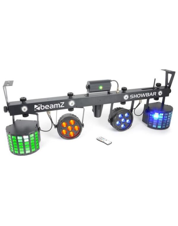 BeamZ SHOWBAR 2x PAR, 2x Butterfly and R/G Laser DMX IRC