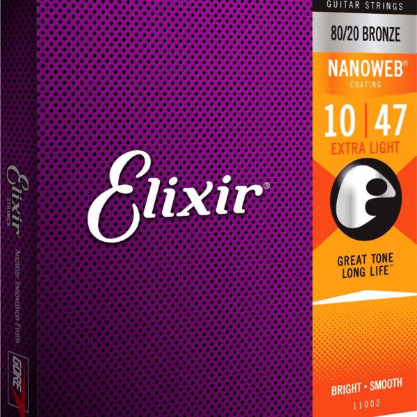 Elixir Nanoweb 80/20 bronze .010-.047