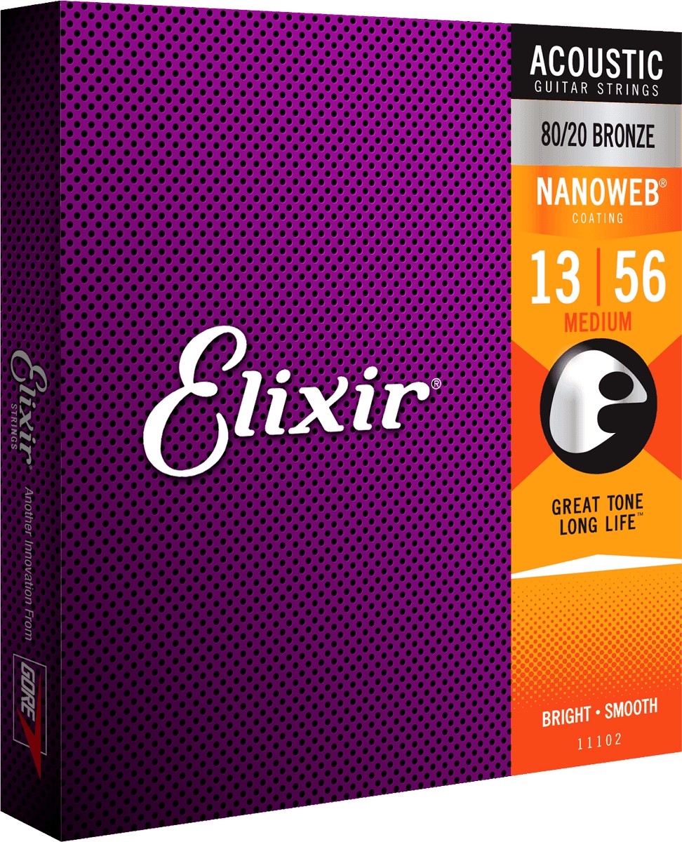 Elixir Nanoweb 80/20 bronze .013-.056