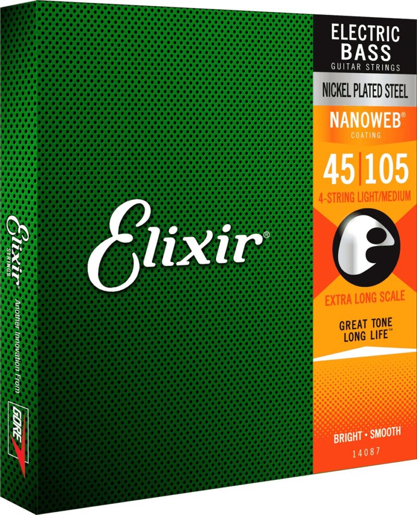 Elixir Bass Nanoweb X-Long 0.45-0.105